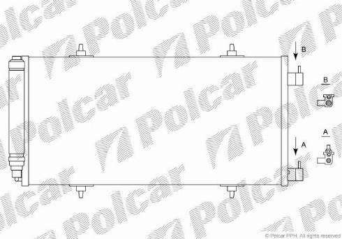 Polcar 5787K8C2 - Kondenser, kondisioner furqanavto.az