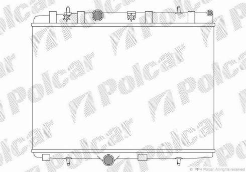 Polcar 5724082X - Radiator, mühərrikin soyudulması furqanavto.az