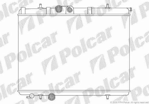 Polcar 5723088X - Radiator, mühərrikin soyudulması furqanavto.az