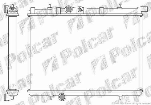 Polcar 5723083X - Radiator, mühərrikin soyudulması furqanavto.az