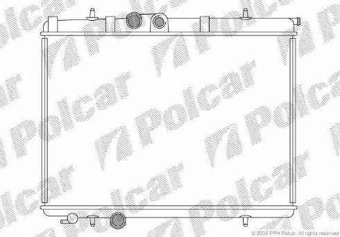 Polcar 5723087X - Radiator, mühərrikin soyudulması furqanavto.az