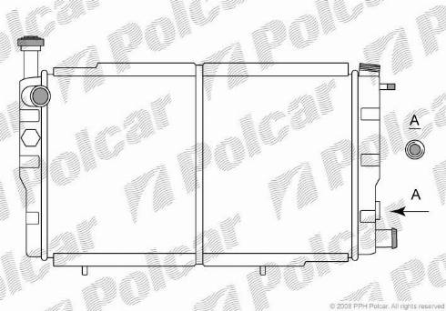 Polcar 572208-1 - Radiator, mühərrikin soyudulması furqanavto.az