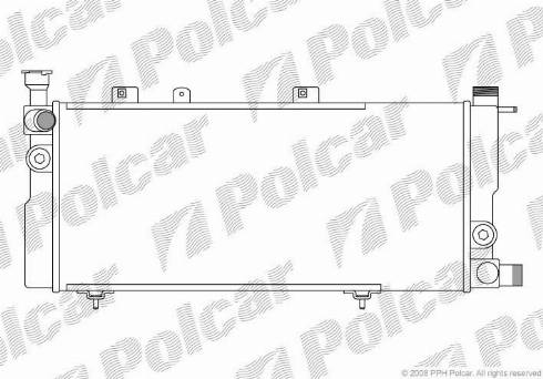 Polcar 572208A4 - Radiator, mühərrikin soyudulması furqanavto.az