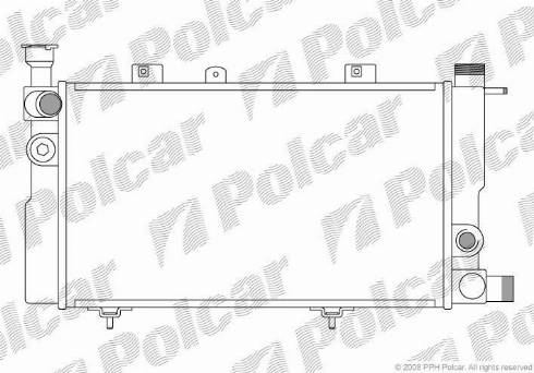Polcar 572208A1 - Radiator, mühərrikin soyudulması furqanavto.az