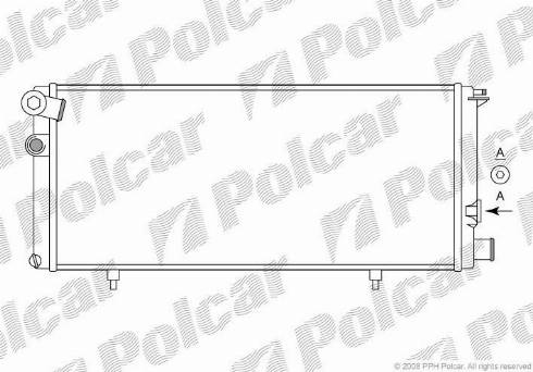 Polcar 572208A2 - Radiator, mühərrikin soyudulması furqanavto.az