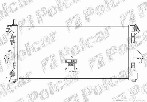 Polcar 577008-4 - Radiator, mühərrikin soyudulması furqanavto.az