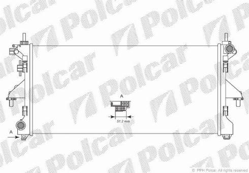 Polcar 577008A4 - Radiator, mühərrikin soyudulması furqanavto.az