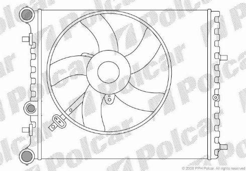 Polcar 6913084X - Radiator, mühərrikin soyudulması furqanavto.az