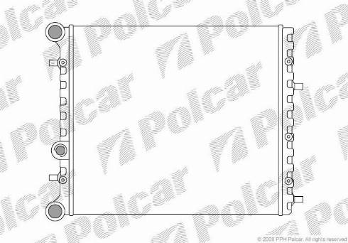 Polcar 6913081X - Radiator, mühərrikin soyudulması furqanavto.az
