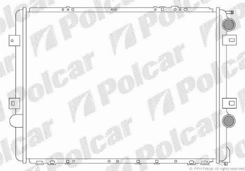 Polcar 6095081X - Radiator, mühərrikin soyudulması furqanavto.az