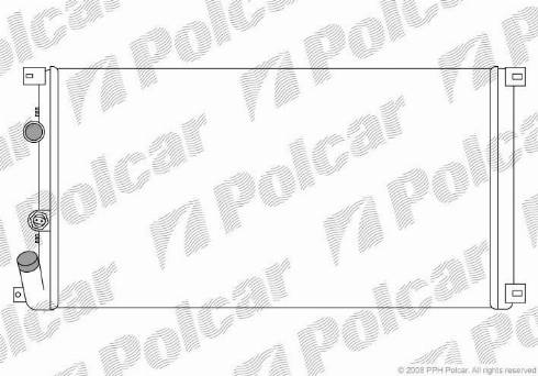 Polcar 6041084X - Radiator, mühərrikin soyudulması furqanavto.az