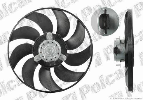 Polcar 604123U4X - Fen, radiator furqanavto.az