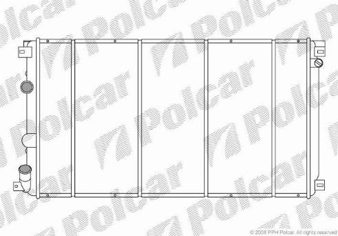 Polcar 6042083X - Radiator, mühərrikin soyudulması furqanavto.az