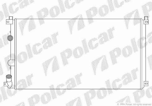 Polcar 6042082X - Radiator, mühərrikin soyudulması furqanavto.az