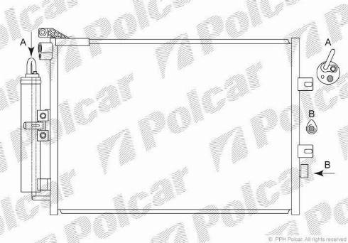 Polcar 6055K8C1 - Kondenser, kondisioner furqanavto.az