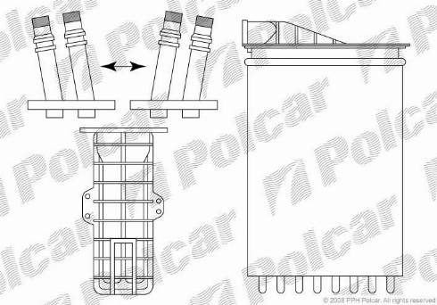 Polcar 6050N81X - İstilik dəyişdiricisi, daxili isitmə furqanavto.az