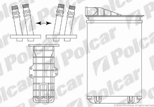 Polcar 6050N8-1 - İstilik dəyişdiricisi, daxili isitmə furqanavto.az