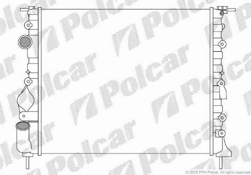 Polcar 6060084X - Radiator, mühərrikin soyudulması furqanavto.az