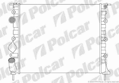 Polcar 606008-4 - Radiator, mühərrikin soyudulması furqanavto.az