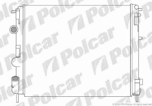 Polcar 6060086X - Radiator, mühərrikin soyudulması furqanavto.az
