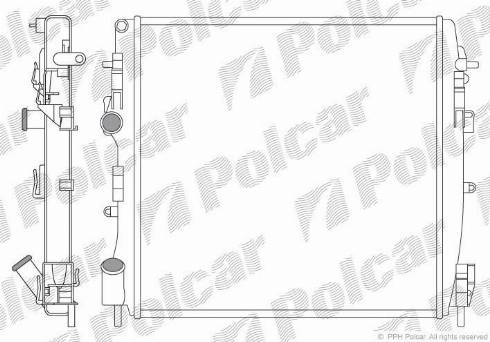 Polcar 606008-8 - Radiator, mühərrikin soyudulması furqanavto.az