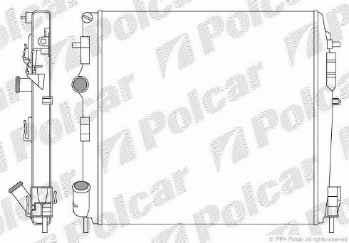 Polcar 6060087X - Radiator, mühərrikin soyudulması furqanavto.az