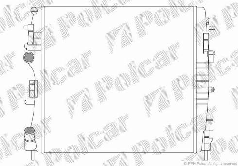 Polcar 6061081X - Radiator, mühərrikin soyudulması furqanavto.az