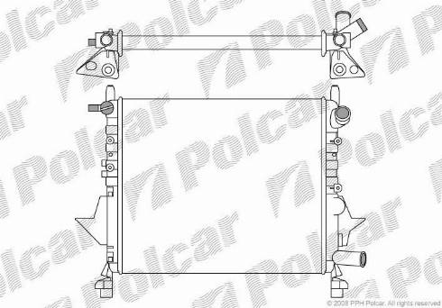 Polcar 6004081X - Radiator, mühərrikin soyudulması furqanavto.az