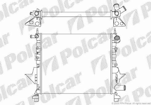 Polcar 600408-1 - Radiator, mühərrikin soyudulması furqanavto.az