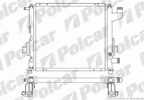 Polcar 6004082X - Radiator, mühərrikin soyudulması furqanavto.az