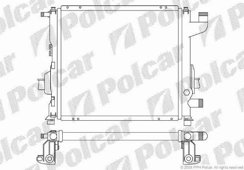 Polcar 600408-2 - Radiator, mühərrikin soyudulması furqanavto.az