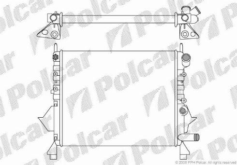 Polcar 600308-2 - Radiator, mühərrikin soyudulması furqanavto.az