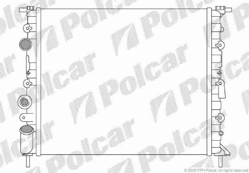 Polcar 600708-1 - Radiator, mühərrikin soyudulması furqanavto.az