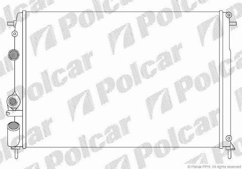 Polcar 600708A5 - Radiator, mühərrikin soyudulması furqanavto.az