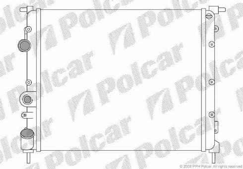 Polcar 600708A1 - Radiator, mühərrikin soyudulması furqanavto.az