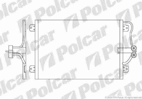 Polcar 6007K82X - Kondenser, kondisioner furqanavto.az