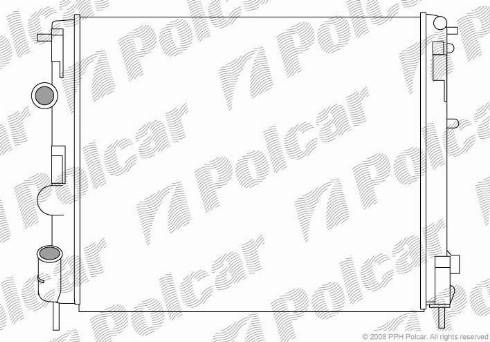 Polcar 6015084X - Radiator, mühərrikin soyudulması furqanavto.az