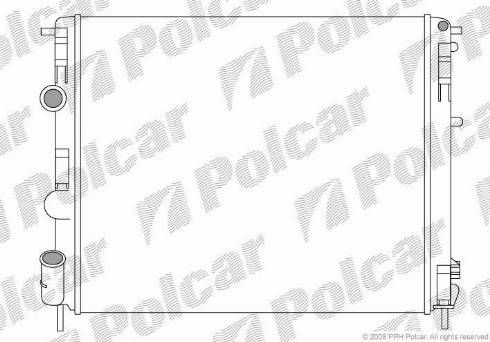 Polcar 6015085X - Radiator, mühərrikin soyudulması furqanavto.az