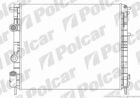 Polcar 601508-5 - Radiator, mühərrikin soyudulması furqanavto.az