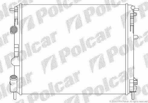 Polcar 601508A4 - Radiator, mühərrikin soyudulması furqanavto.az