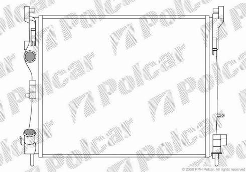 Polcar 6016082X - Radiator, mühərrikin soyudulması furqanavto.az