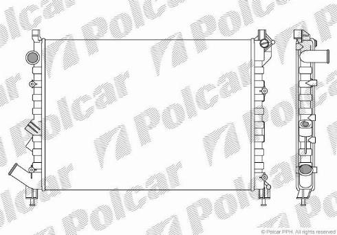 Polcar 6032081X - Radiator, mühərrikin soyudulması furqanavto.az