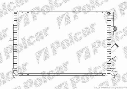 Polcar 6032088X - Radiator, mühərrikin soyudulması furqanavto.az