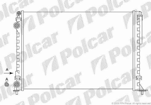 Polcar 6032083X - Radiator, mühərrikin soyudulması furqanavto.az