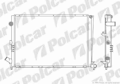 Polcar 603208A2 - Radiator, mühərrikin soyudulması furqanavto.az