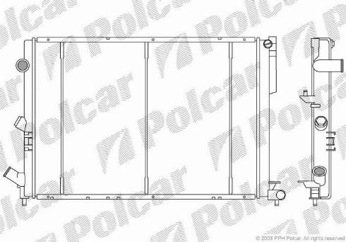 Polcar 603208-2 - Radiator, mühərrikin soyudulması furqanavto.az