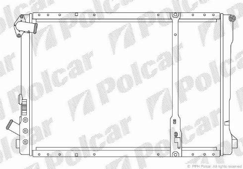 Polcar 603208A6 - Radiator, mühərrikin soyudulması furqanavto.az