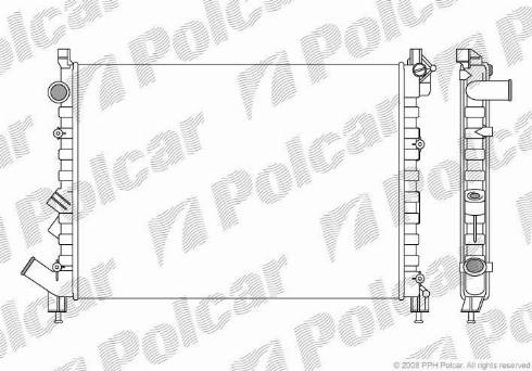 Polcar 603208A1 - Radiator, mühərrikin soyudulması furqanavto.az