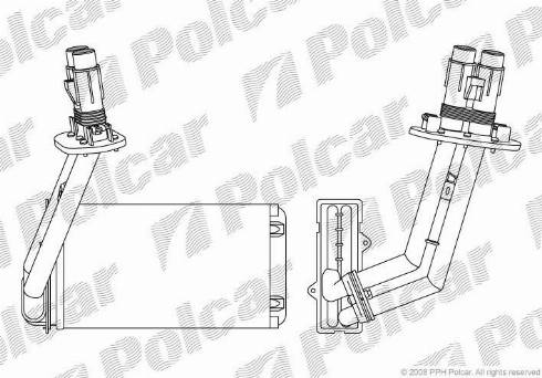 Polcar 6032N8-4 - İstilik dəyişdiricisi, daxili isitmə furqanavto.az