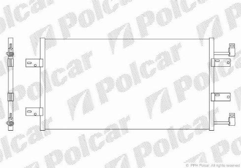 Polcar 6026K8C2 - Kondenser, kondisioner furqanavto.az